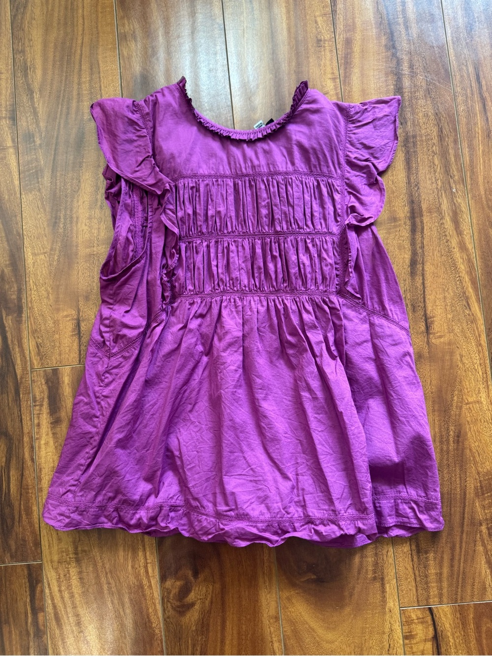 Rails Women's Purple Ruffled Top
